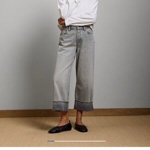 AE77 wide crop Jeans